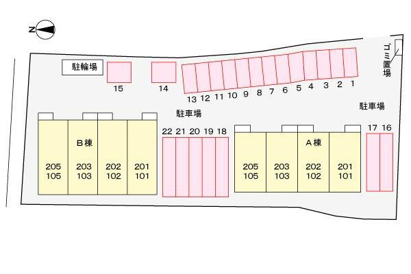 ファインステージ　Ｂの駐車場