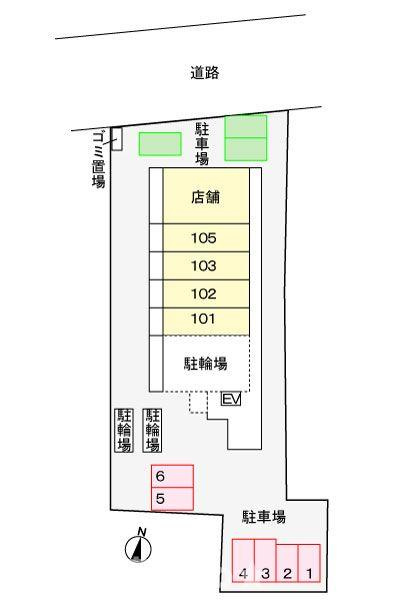 グランクリュ佐古　ＷＥＳＴの駐車場