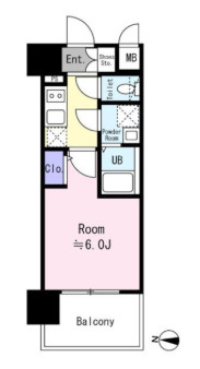 エスリード難波VALOREの間取り