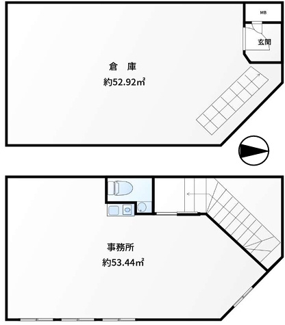 和ビル（ヤマトビル）の間取り
