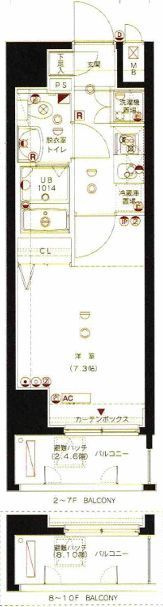 リガーレ墨田レヴァンテの間取り