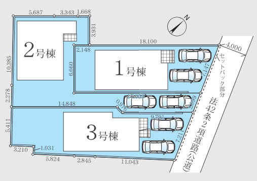 習志野市花咲１期　新築分譲住宅1号棟