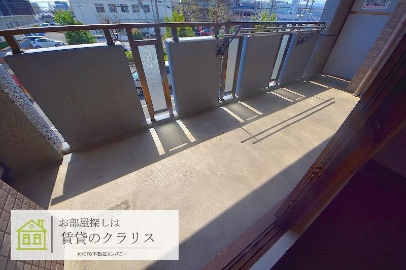 パデシオン十条駅前のバルコニー