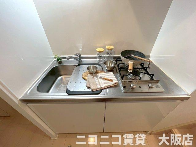 大阪市旭区今市１丁目のアパートのキッチン|CG画像です。家具家電付きではありません