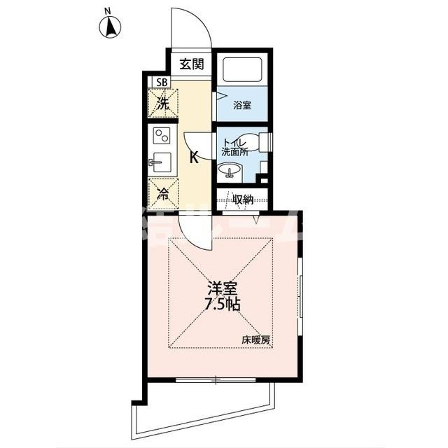 練馬区南大泉４丁目の賃貸マンションの間取り