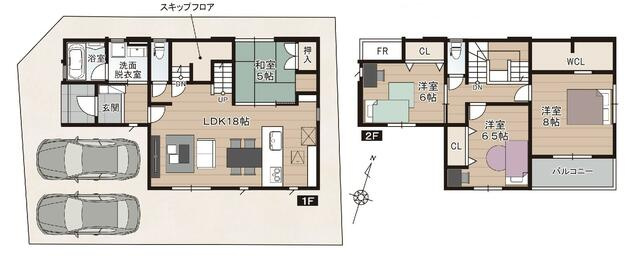 【間取り】 | 香美市土佐山田町東本町２丁目/1号地