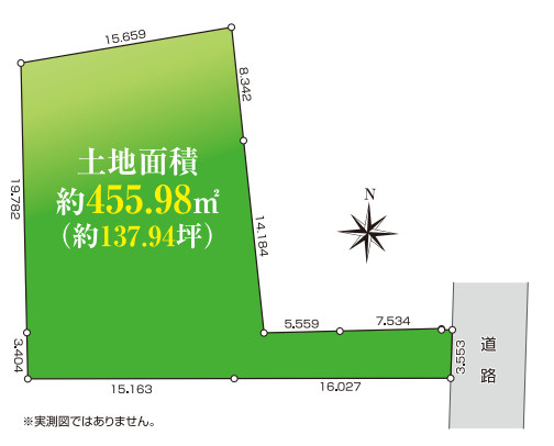 奥沢２　土地の区画図