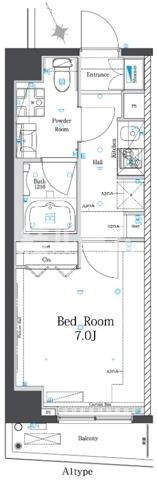 板橋区上板橋３丁目の賃貸マンションの間取り