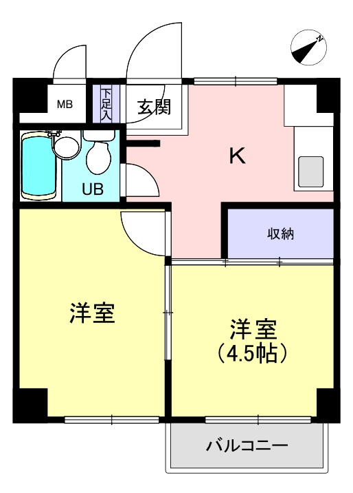 白山コーポビアネーズの間取り