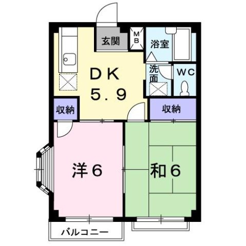 メゾンナカシマの間取り