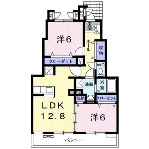 ディライト一番町の間取り