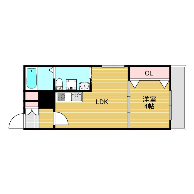 Fメゾン上新庄Ⅱの間取り