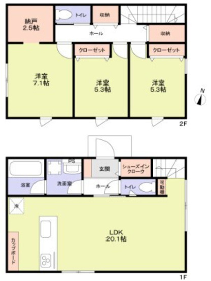 【間取り】 | 世田谷区上北沢３丁目戸建貸家