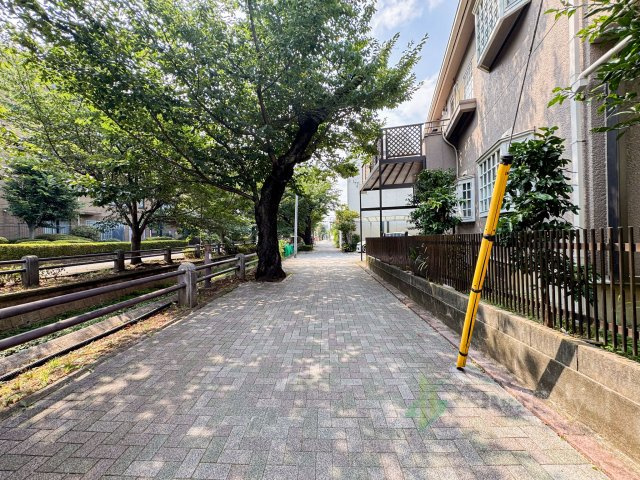 世田谷区深沢6丁目の前面道路含む現地写真