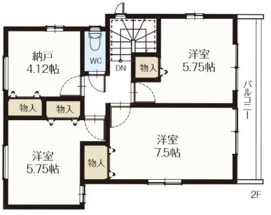 【仲介手数料無料】入間市東町　全２棟　Ａ号棟　入間市の不動産なら西武ハウジングの間取り