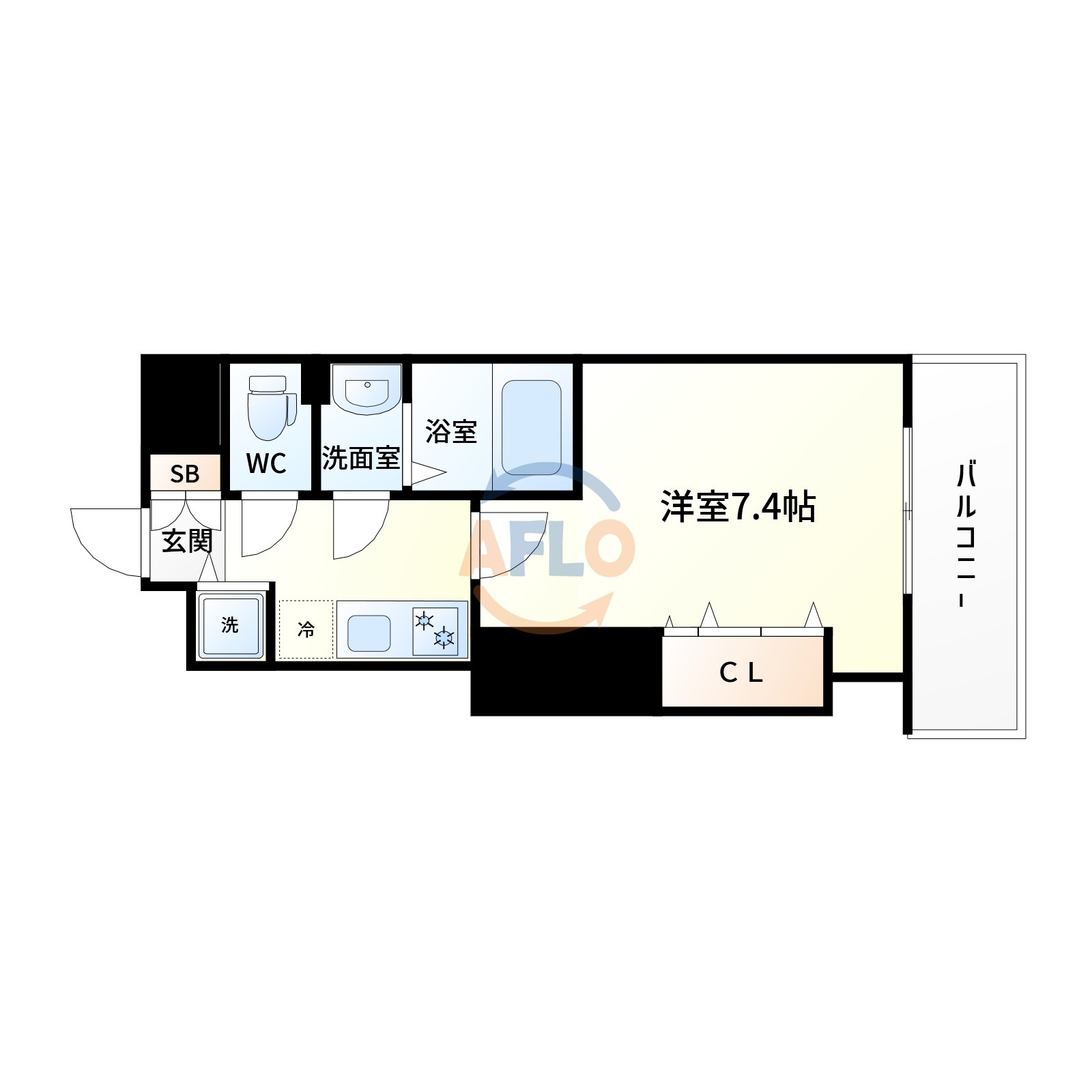 ラグゼ江坂Ⅱの間取り|間取り