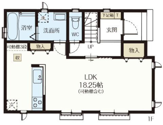 【仲介手数料無料】入間市東町　全２棟　Ｂ号棟　入間市の不動産なら西武ハウジングの間取り
