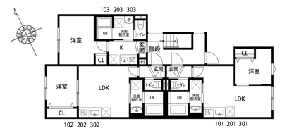 【区画図】 | Crecia津田沼