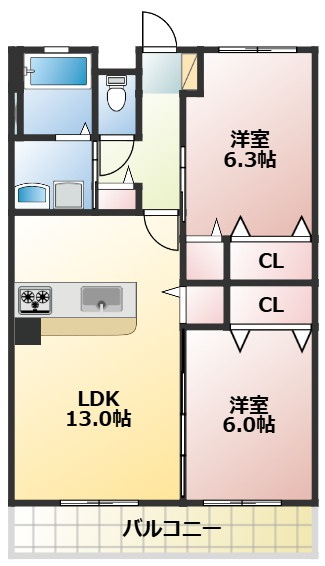 シオール参番館の間取り