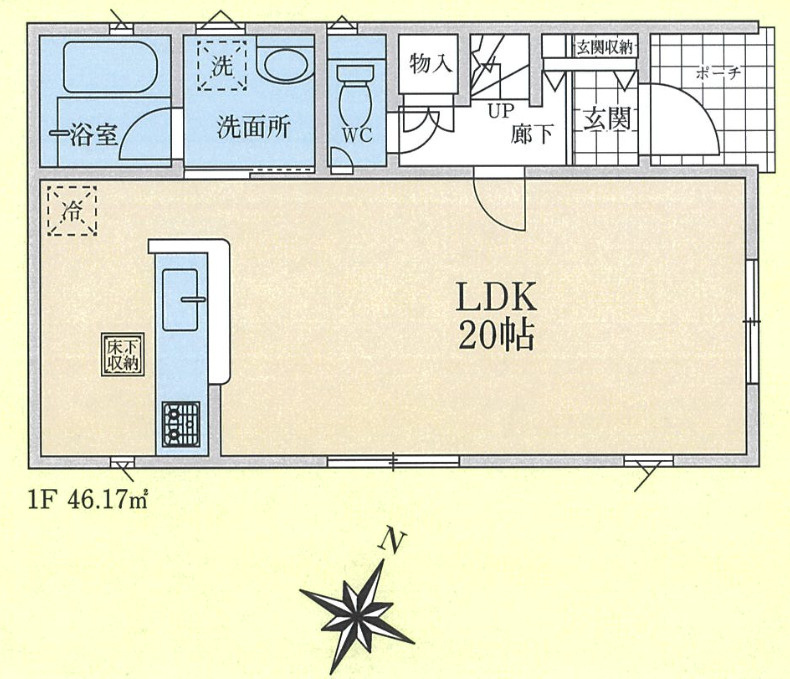 【仲介手数料無料】入間市上藤沢第１６全１棟　入間市の不動産なら西武ハウジングの間取り