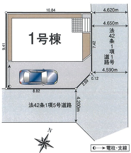 【仲介手数料無料】入間市上藤沢第１６全１棟　入間市の不動産なら西武ハウジングの区画図
