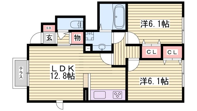 ソフィアコートA棟の間取り