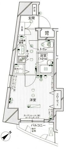 【間取り】 | パークウェル五反田 | 使いやすい間取りです☆