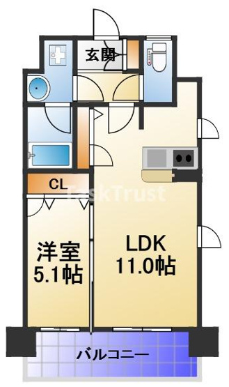 【間取り】 | ランドセントラル梅田