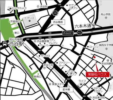 渋谷区東１丁目の店舗事務所の地図
