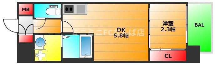 セレニテ南堀江エクラの間取り|現状有姿