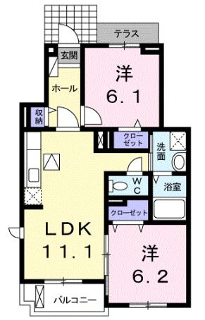 【間取り】 | サンフェリスタⅡ