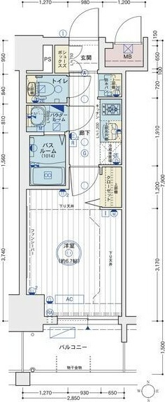 エステムコート名古屋グロースの間取り