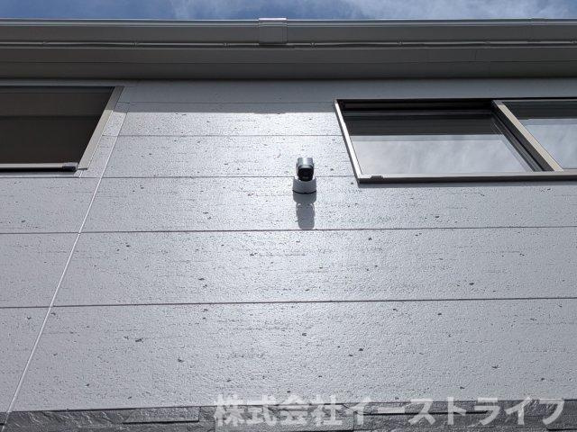 【新築戸建】　いわき市小名浜岡小名第4　全2棟の防犯設備|2号棟写真　防犯カメラが設置されています。