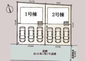 【新築戸建】　いわき市小名浜岡小名第4　全2棟の間取り|1号棟の間取り図です。ご参照ください。