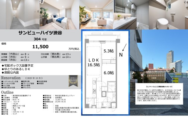 【その他】 | サンビューハイツ渋谷　仲介手数料無料＋60万円現金プレゼント中