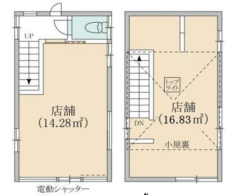 【間取り】 | 台東区入谷１丁目店舗 