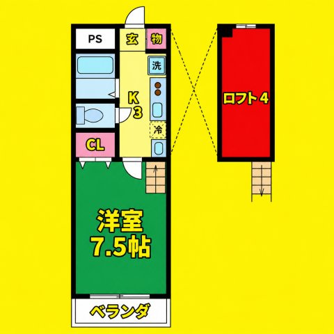 エスポワール本山　名古屋市賃貸　仲介手数料無料の間取り