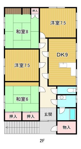【間取り】 | 皆生テナント2F住居