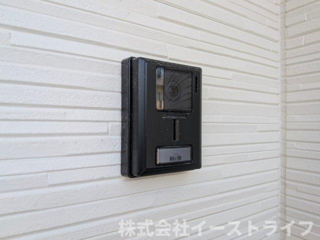 【新築戸建】　いわき市小名浜岡小名第4　全2棟のセキュリティ|同社施工写真　テレビモニター付きインターフォン