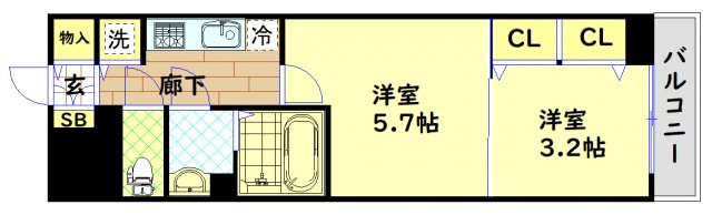 【間取り】 | S-ＲＥＳＩＤＥＮＣＥ日本橋クオリア