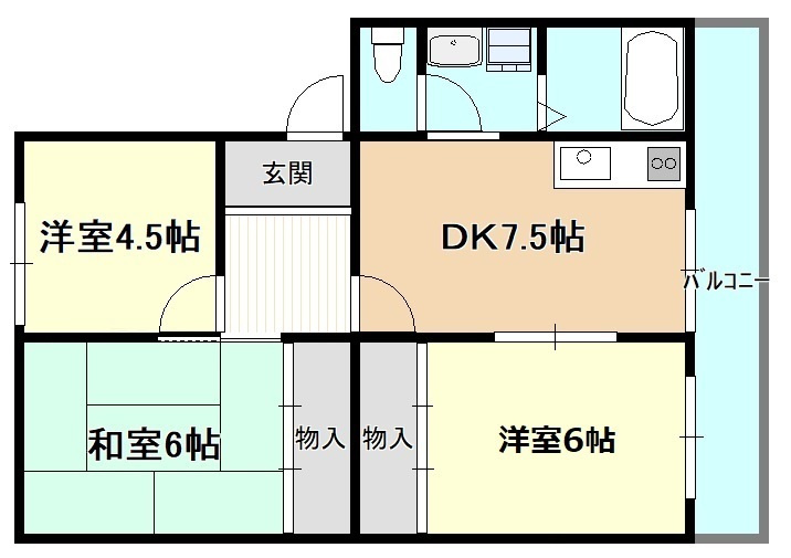 すずらん台コートの間取り