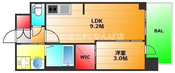 ジェノヴィア大阪大正の間取り|現状有姿
