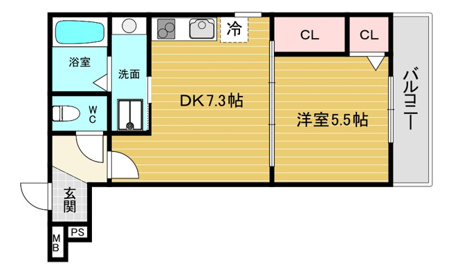 【間取り】 | フジパレス西宮甲東園Ⅰ番館