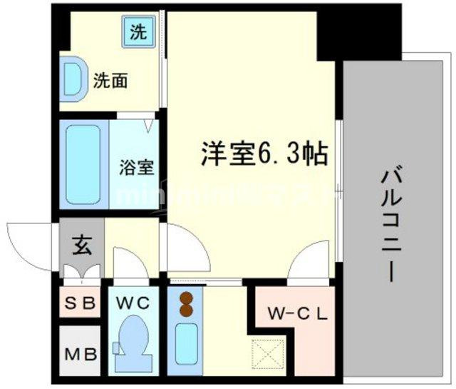 エスリード阿波座レジデンスの間取り