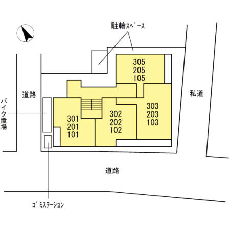 グレースマルニⅡの区画図