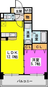 プレジデント正弥久留米駅の間取り