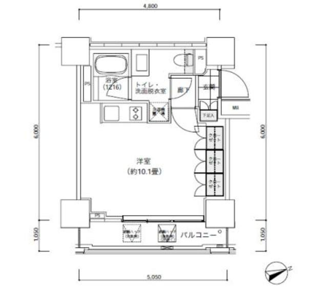 パークキューブ愛宕山タワーの間取り