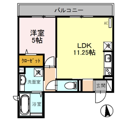 D-room Uchidaの間取り|現状有姿