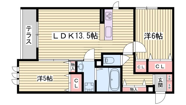 高倉山フラッツの間取り