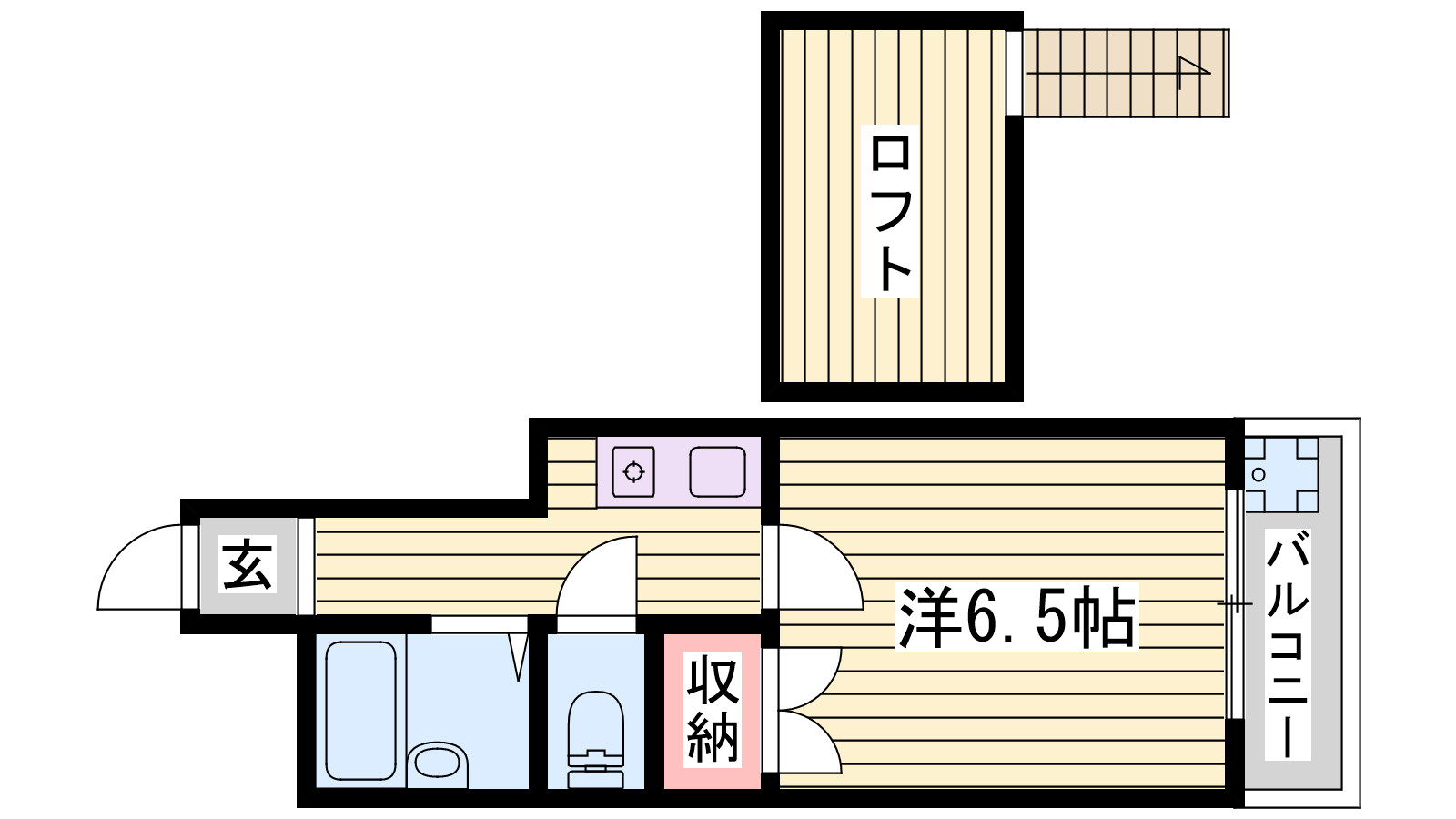 ウエストパレスⅠの間取り